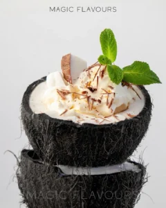 آيس كريم جوز الهند الأسود