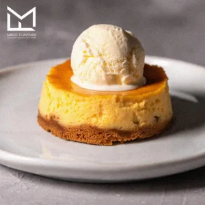 ice cream on cake