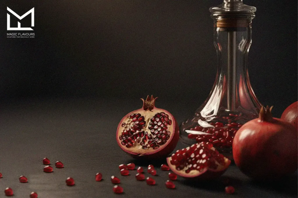 نكهة الرمان في عصير الشيشة: أساس مميز