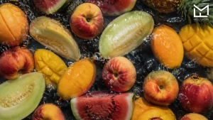 Fresh tropical fruits representing tropical shisha flavors for peak summer