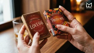 Love66 shisha flavour pack compared with a classic fruity tobacco blend.