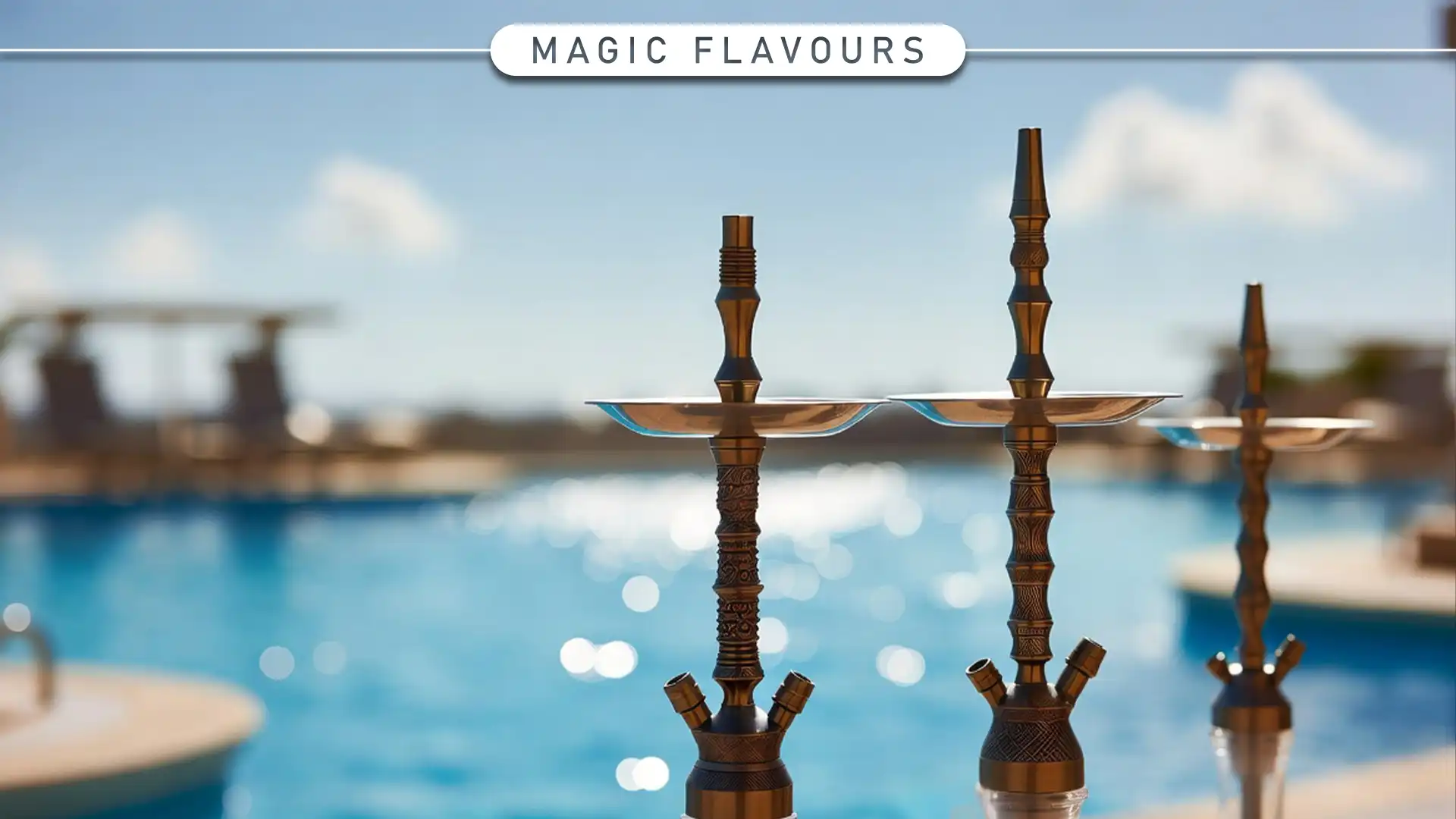 Premium hookahs highlighting popular summer shisha flavors for manufacturers
