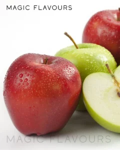 green and red fruite