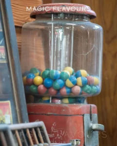 Bubblegum flavor is a unique combination of fruity, sweet, and creamy notes