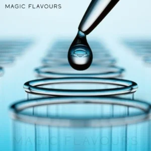 A droplet dripping down, a drop of water in motion