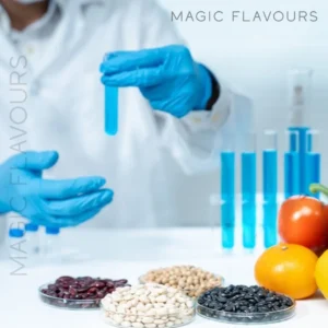scientist working on reaction flavors