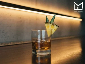 drink with pineapple 