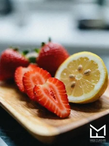 orange and strawberry