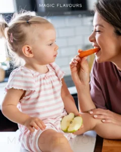 a mother and her baby laughing
