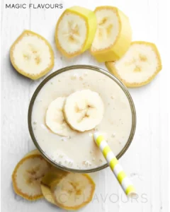smoothie with the banana flavor