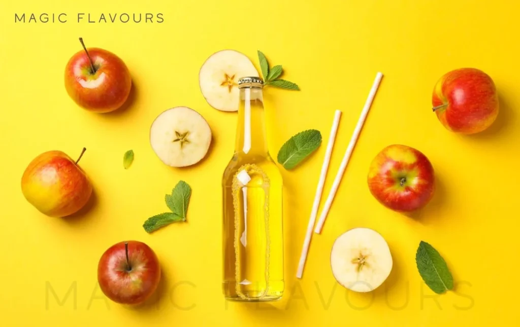 apple flavor in the bottle