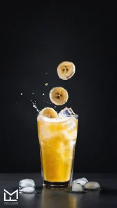 Banana extract is added to juices, smoothies, and flavored drinks.