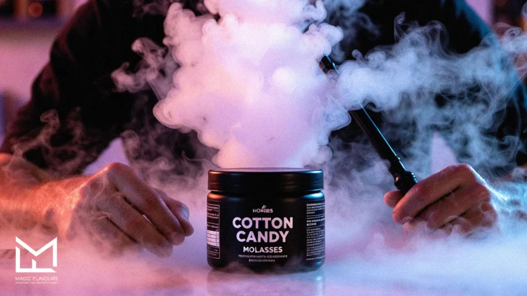 man who enjoys the cotton candy shisha flavour 