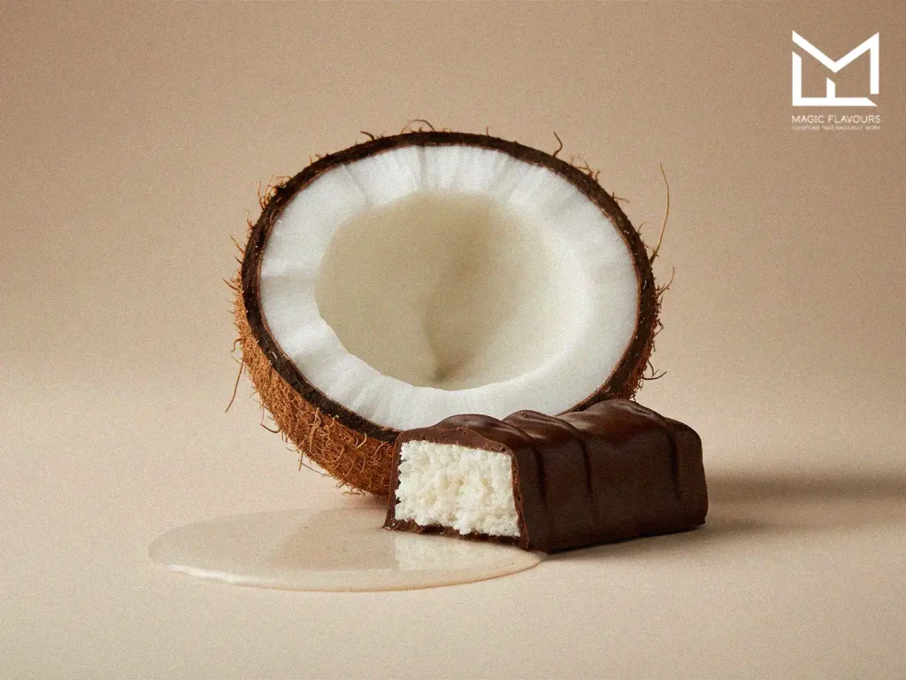 coconut besides the coconut chocolate 