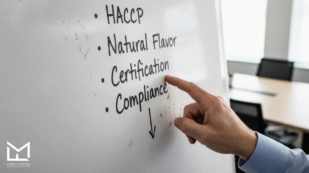 Certification for Food Grade Flavors