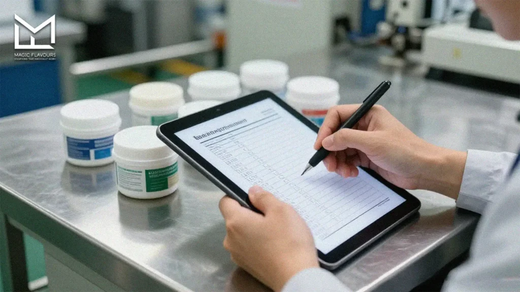 ticking the checklist in the lab